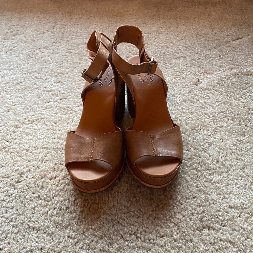 Kork-ease Stasia heels, brown leather, size 9 - Picture 7 of 9